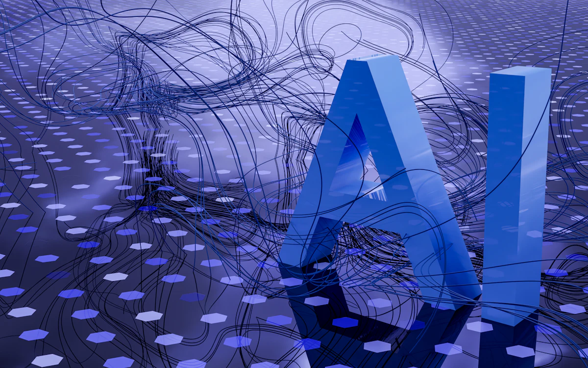 Abstract illustration of artificial intelligence and neural networks